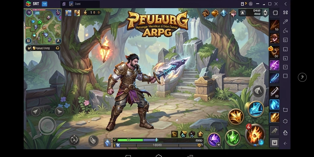 Gameplay menegangkan di dunia 5RT yang indah.