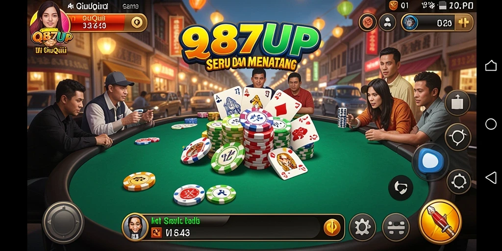 Tampilan gameplay 987UP yang menegangkan dan seru.