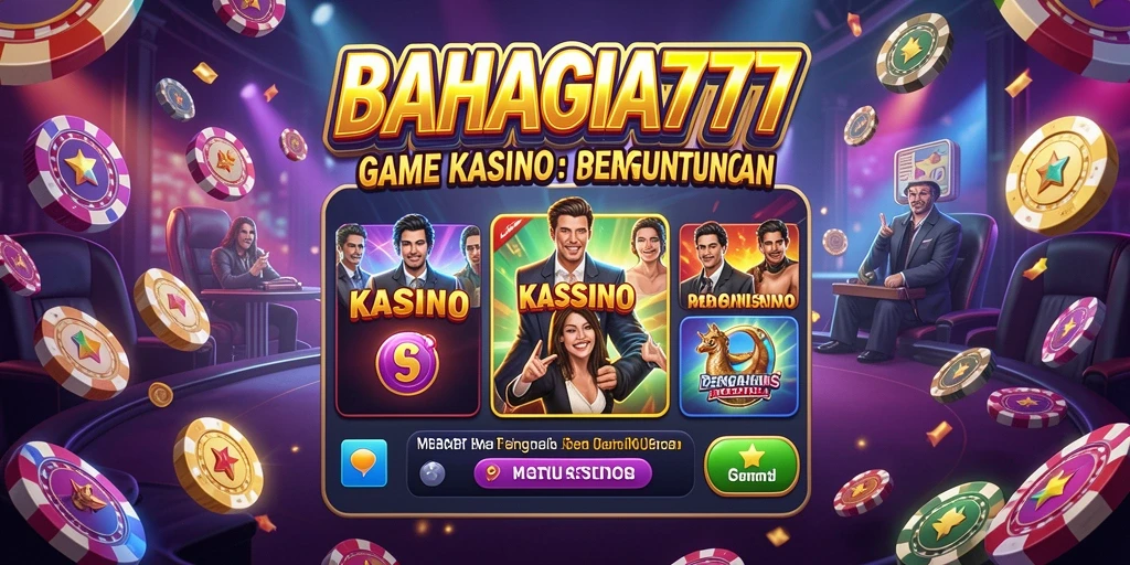 Tampilan menarik gameplay BAHAGIA777 dengan berbagai permainan Kasino.