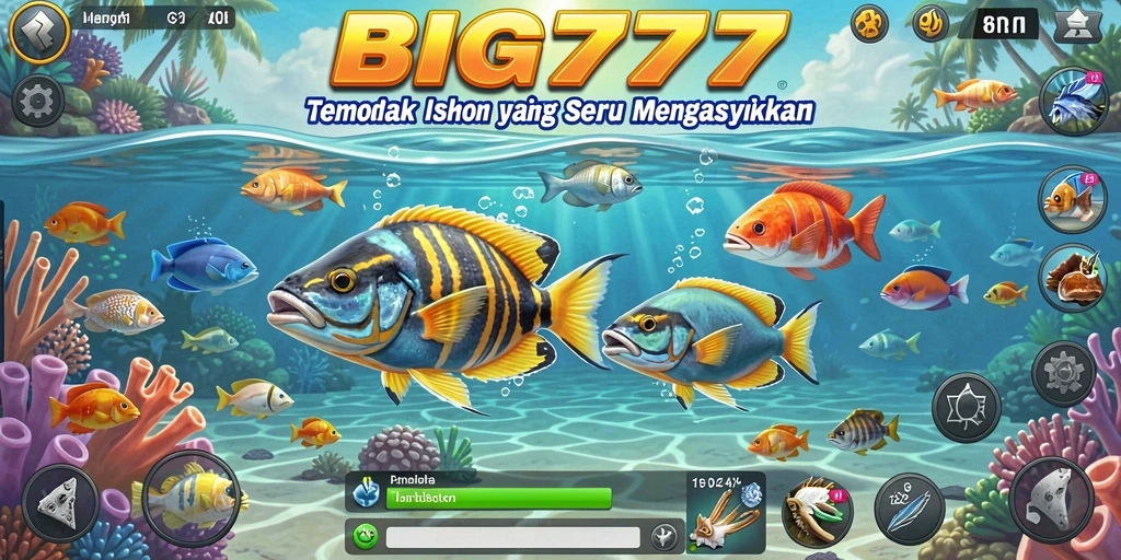 Tampilan gameplay BIG777 yang seru dengan ikan yang beragam.