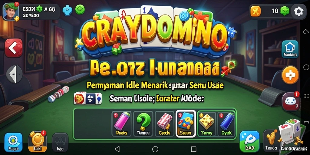 Tampilan gameplay seru di <strong>CRAZYDOMINO</strong> dengan domino yang bergerak otomatis.