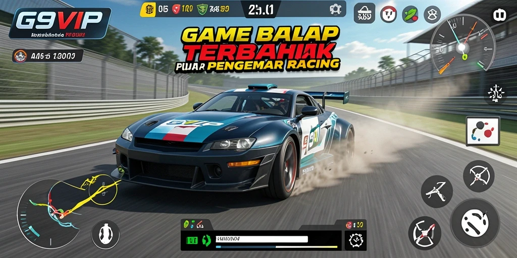 Gameplay Racing yang mendebarkan dan grafis luar biasa di G9VIP.