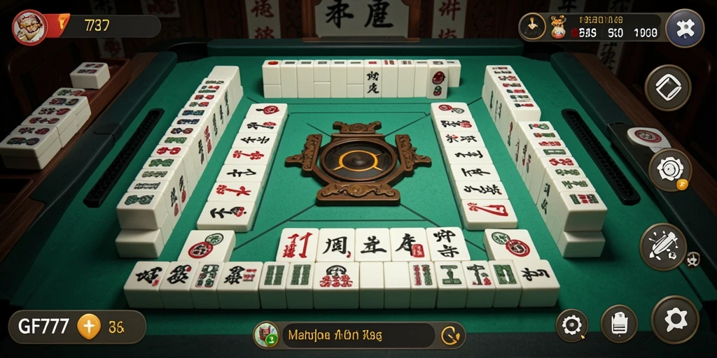 Tampilan gameplay Mahjong yang seru dan menantang di GF777.