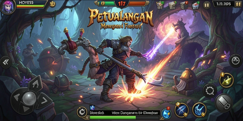 Tangkapan layar menunjukkan gameplay yang menarik dan penuh aksi di HOYE55.
