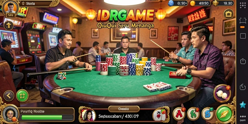Tampilan gameplay seru dari IDRGAME QiuQiu.