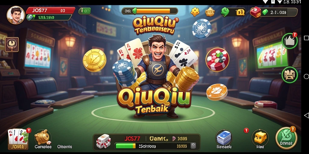 Tampilan gameplay QiuQiu yang seru dan menarik di JOS77.