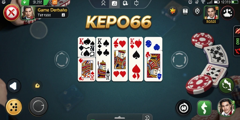 Tampilan gameplay seru KEPO66 dalam permainan Domino.