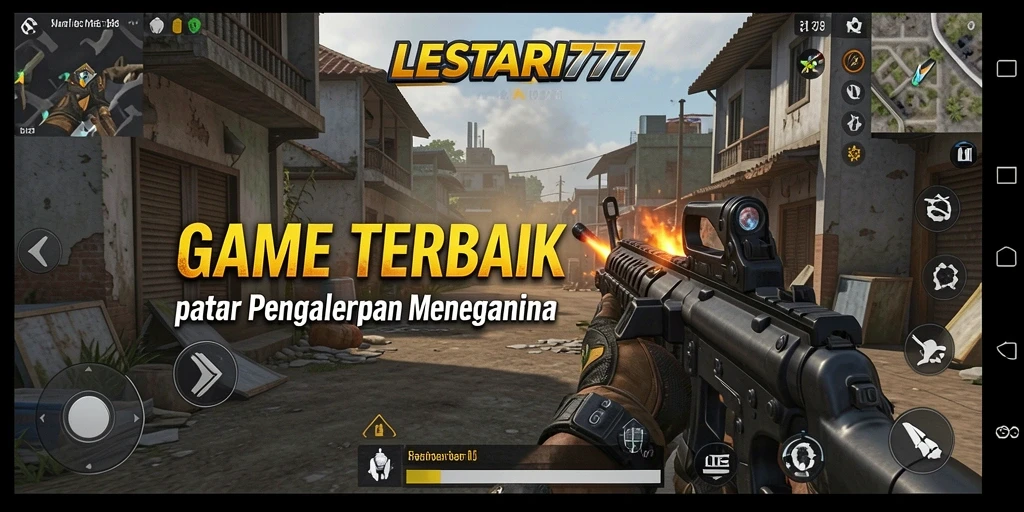 Tampilan gameplay intens dari LESTARI777 di arena pertempuran.