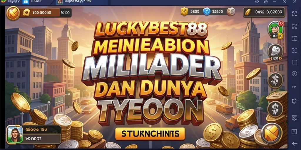 Tampilan gameplay menarik LUCKYBEST88 saat membangun kekayaan.