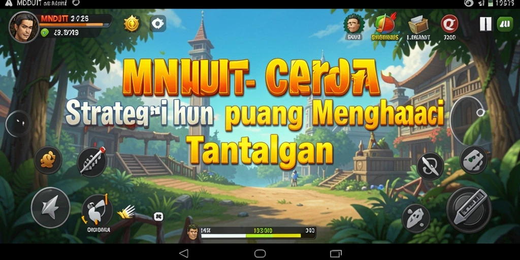 Tampilan gameplay MNDUIT yang mendebarkan dan penuh strategi.