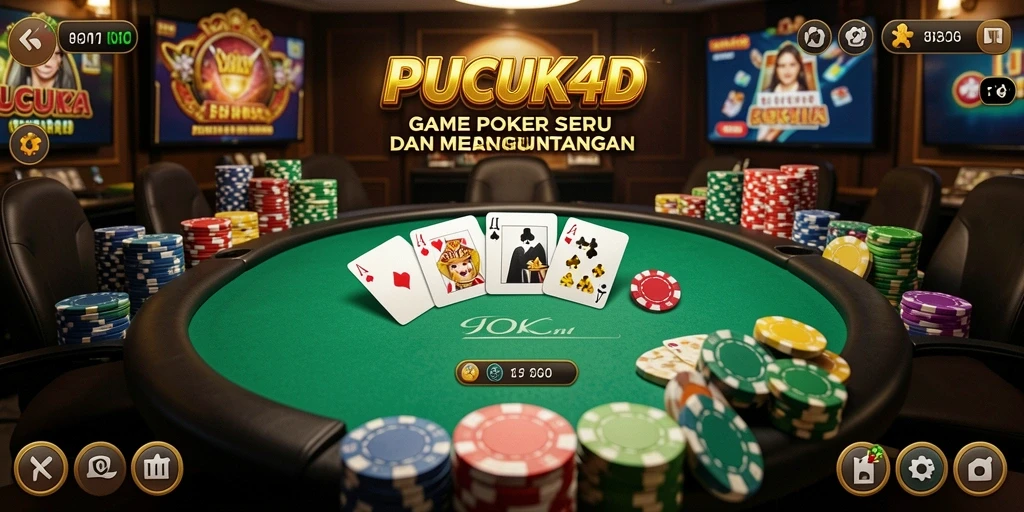 Tampilan menarik dari gameplay PUCUK4D saat bermain poker.