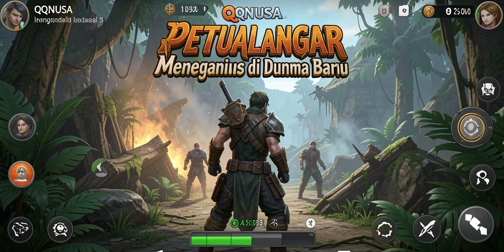 Menampilkan karakter utama yang berpetualang di dunia yang menakjubkan.