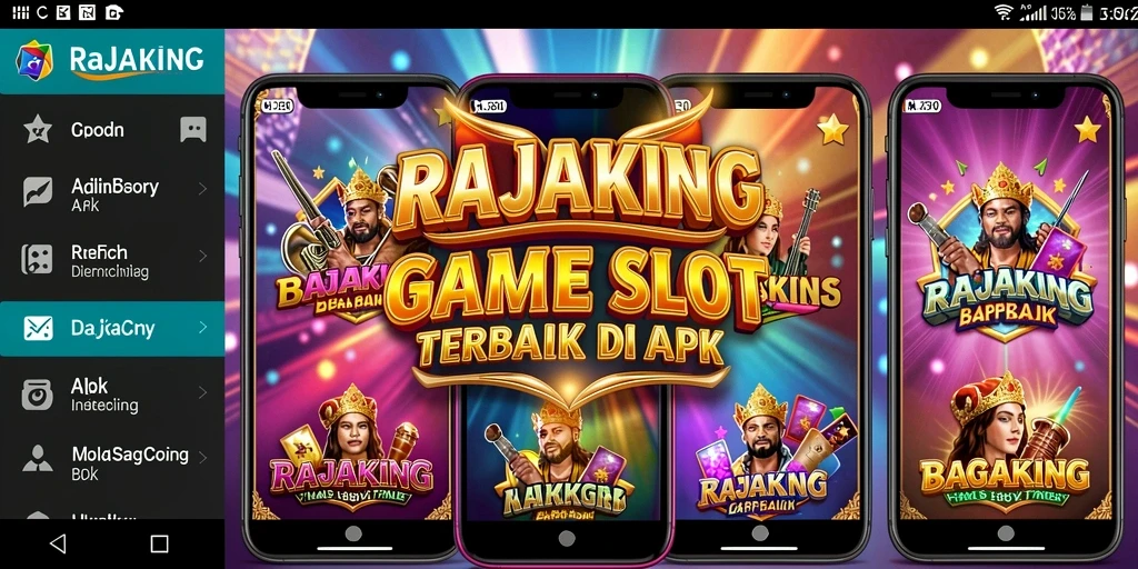 Tampilan gameplay menarik dari RAJAKING dengan berbagai tema slot.