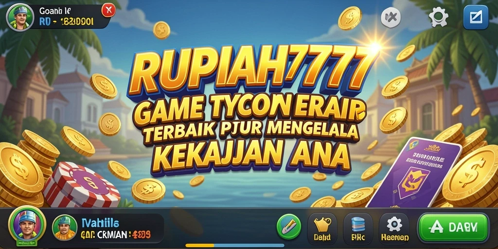 Tampilan gameplay menarik RUPIAH777 dengan fitur manajemen bisnis yang seru.