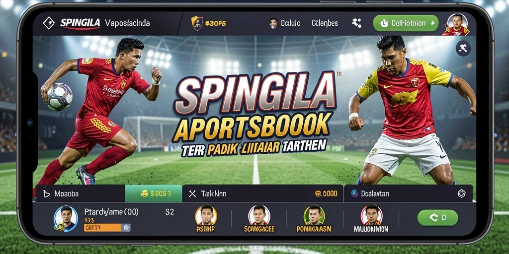 Tampilan gameplay SPINGILA yang seru dan interaktif di aplikasi.