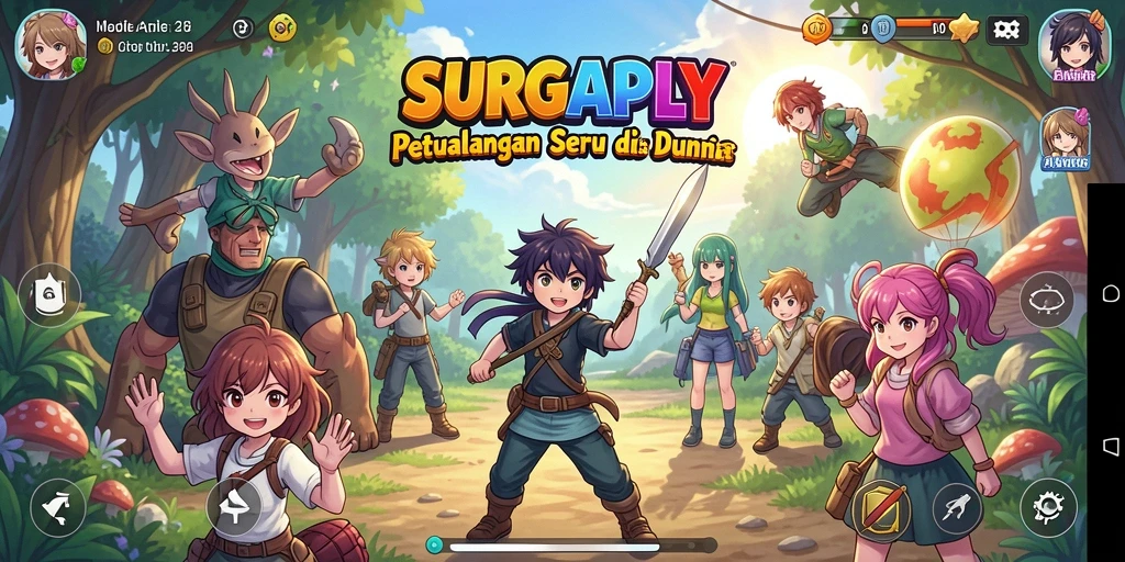 Gameplay seru dan karakter Anime yang menarik di SURGAPLY.