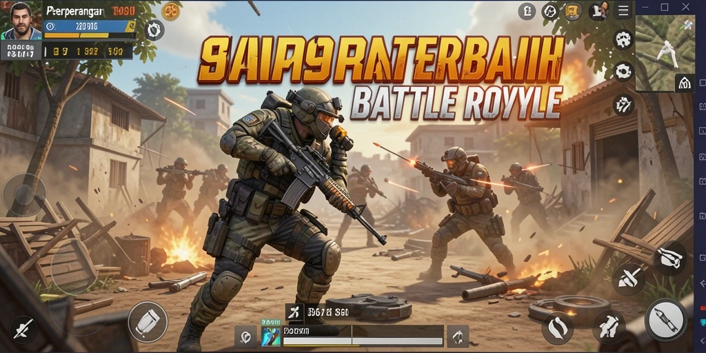 Gambaran menarik dari gameplay seru Battle Royale di SVIP9.