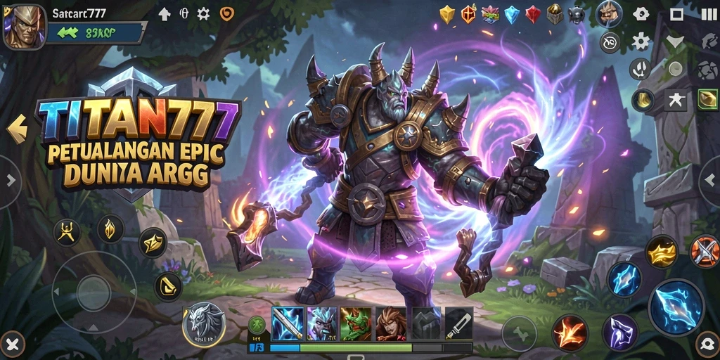 Tangkapan layar gameplay ARPG TITAN777 yang menakjubkan.