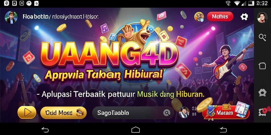 Screenshot gameplay UANG4D yang menampilkan keseruan bermain musik.