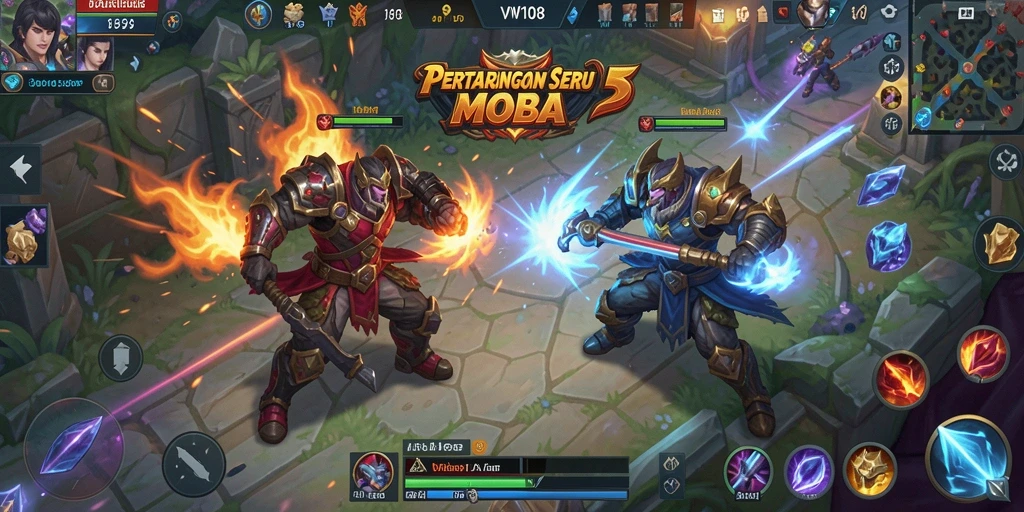 Tampilan efek visual dari gameplay seru di VW108.